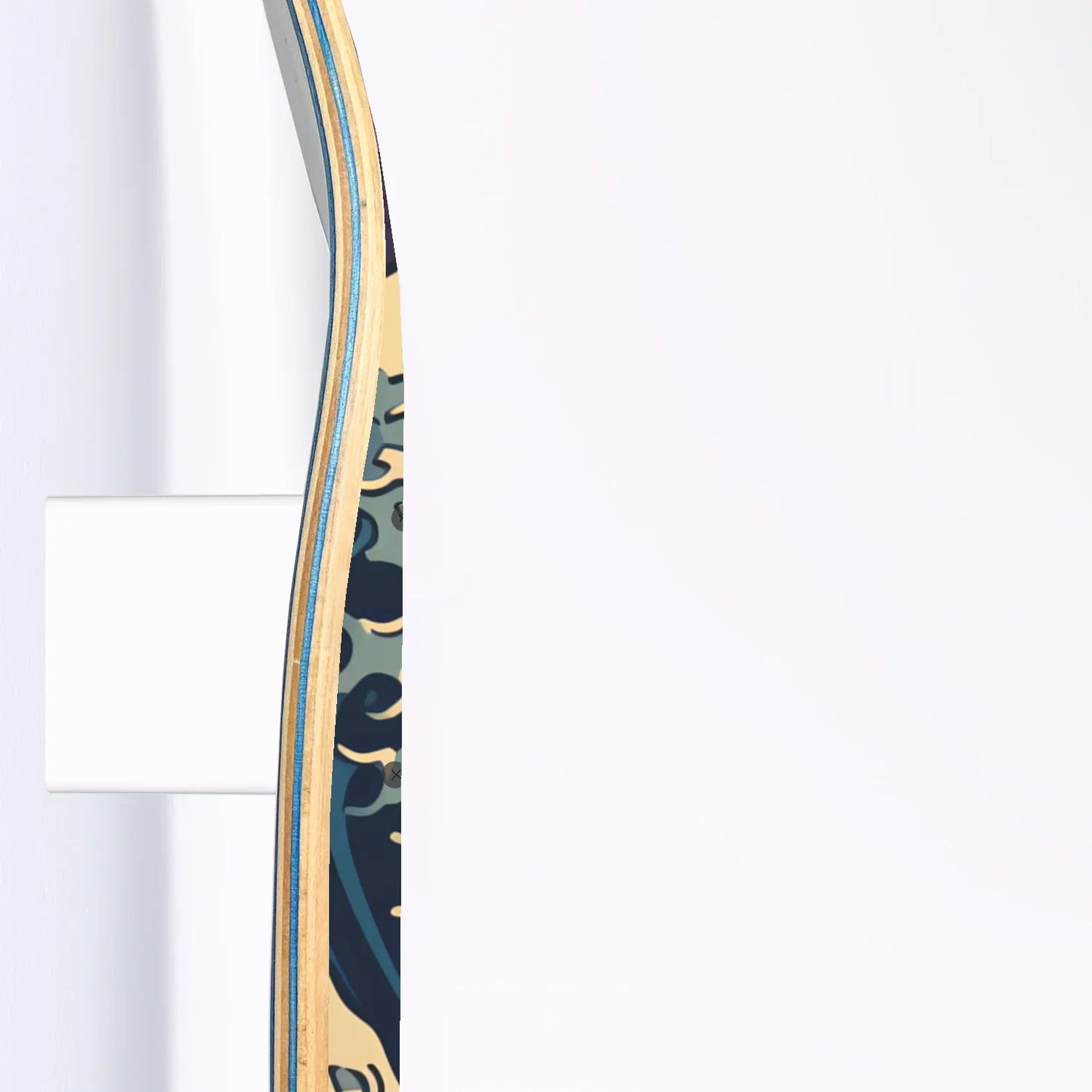 Spanish Galleon At The Great Wave Of Kanagawa Triple Skateboard Wall Art
