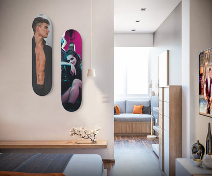 Personalized Single Skateboard Wall Art