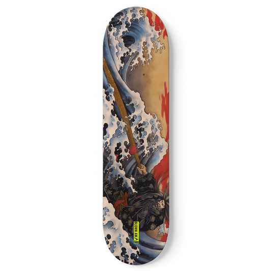 Mutant Sage In The Great Wave Of Kanagawa Single Skateboard Wall Art
