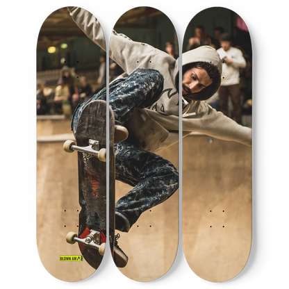 Personalized Triple Skateboard Wall Art