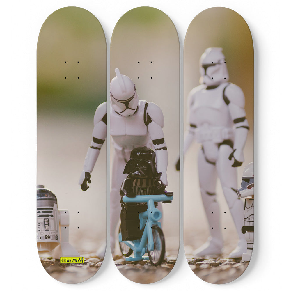 Personalized Triple Skateboard Wall Art